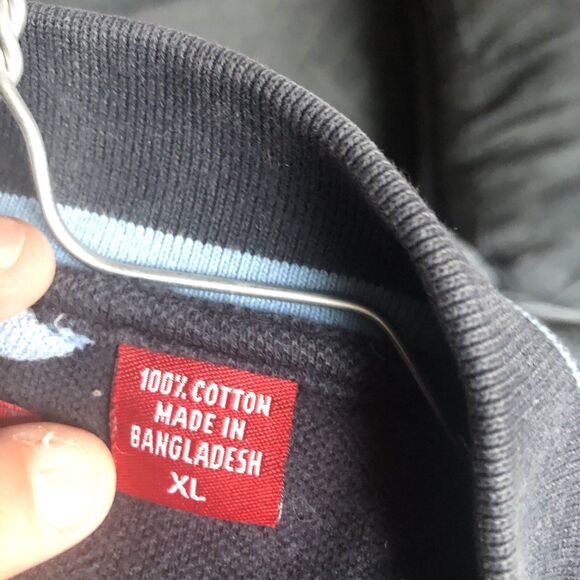 Arrow USA 1851 Men’s XL Polo Pull Over Golf Shirt Short Sleeve Black - Picture 7 of 8